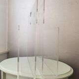 Vintage magazine holders in transparent plexiglass 1980s