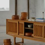 Set of 10 Scandinavian bowls in Swedish pine from the mid-century, made by Holmbergs & Varnamo, 1970s.