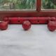 Weathered wood coat rack