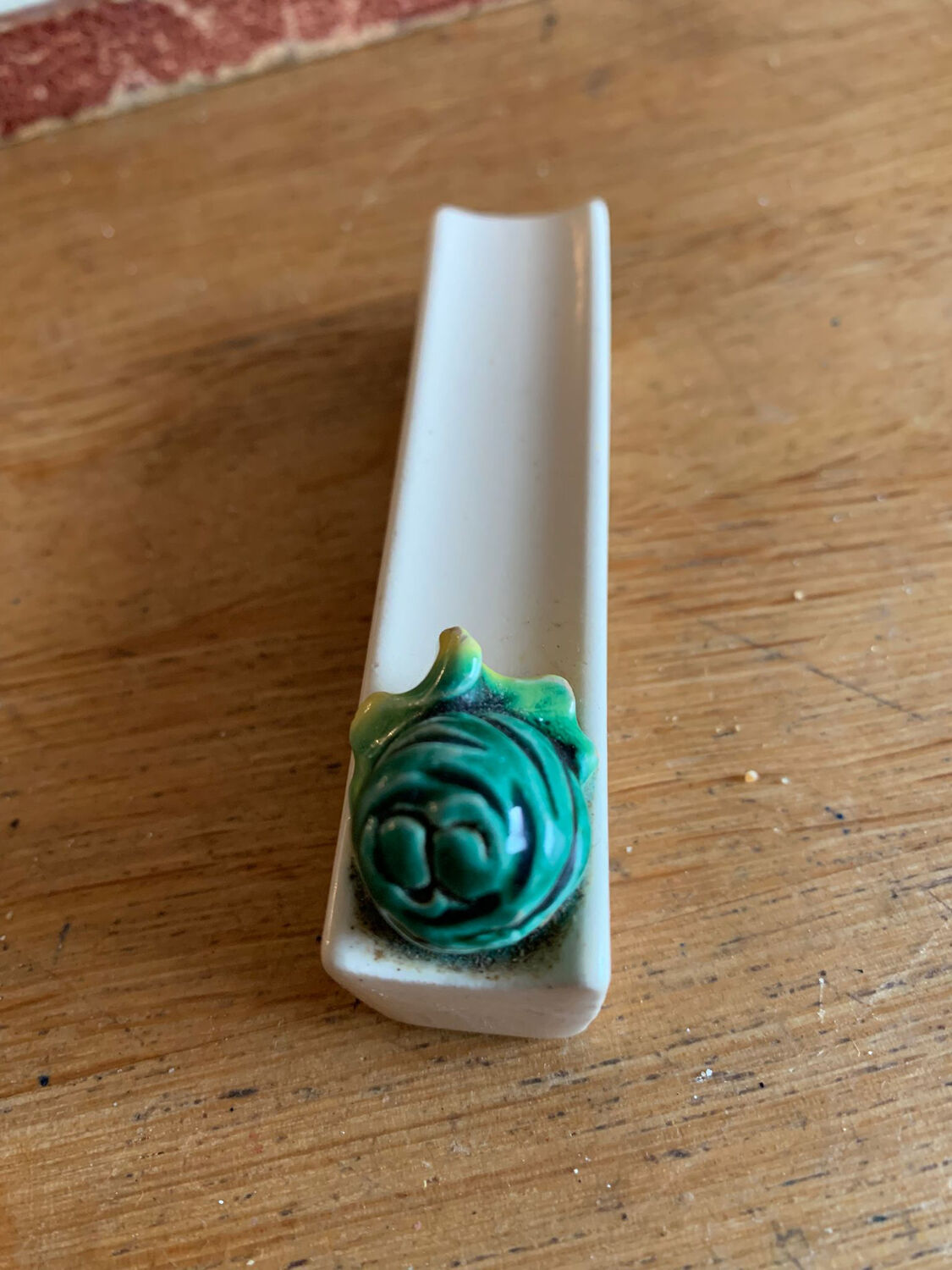 Set of 12 ceramic vegetable knife holders from Vallauris