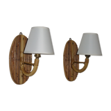 Pair of wall lamps 1950