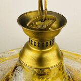 Vintage Murano glass pendant lamp by AV Mazzega, Italy, 1950s.