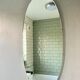 Oval mirror 40x107cm