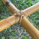 4 tabourets vintage bambou et rotin – années 60/70
