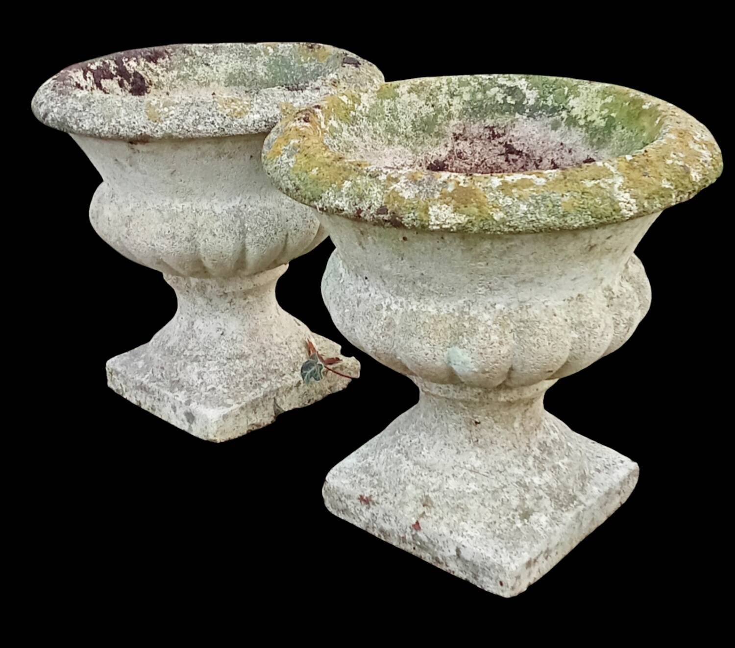 Pair of Medici vases in reconstituted stone