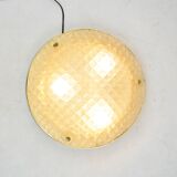 Gold ceiling lamp, 1980s