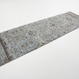 3x9 Rug For Kitchen Gray Vintage Runner Rug, 82x266Cm SK 3397