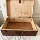 Large wooden trunk suitcase with Tunisia inscription