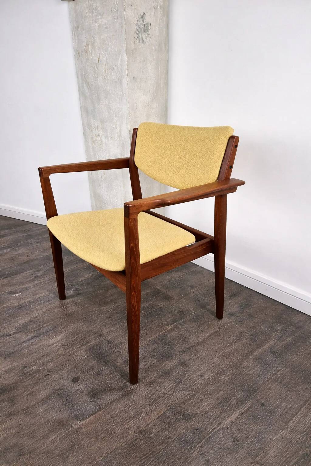 Chaise en teck modèle 196 par Finn Juhl pour France & Søn, Danemark, 1960