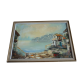 Tableau huile sur toile bord de mer