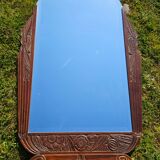 Art Deco mirror in carved wood