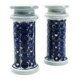 Pair of earthenware candlesticks from the Tenera series by Grete Helland-Hansen for Royal Copenhagen