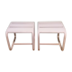 Set of 2 white stools