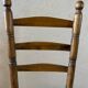 Old turned and stuffed wooden chair