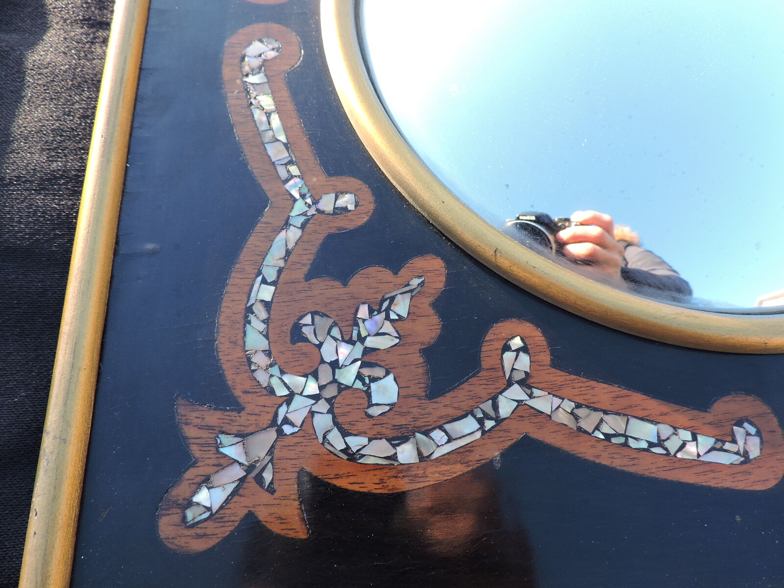 Napoleon III period mirror 40x39cm