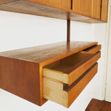 Danish modular teakwood  wall unit