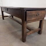 18th century solid oak farm table