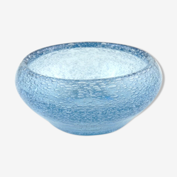 Vintage pale blue glass bowl