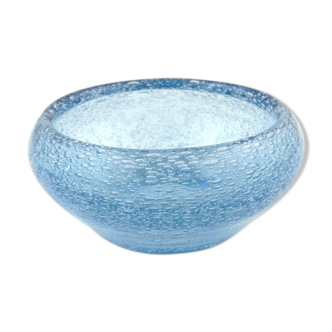 Vintage pale blue glass bowl