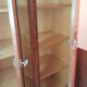 Large vintage wardrobe from the 50s/60s in wood with a mirror.