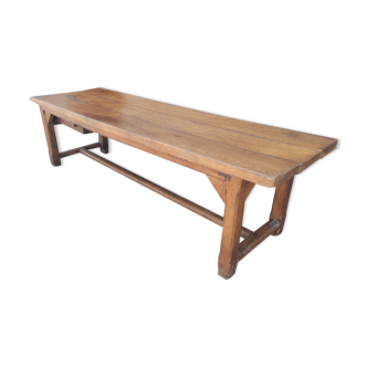 Old farmhouse table in solid oak, 260 cm