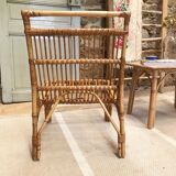 Fauteuil vintage en rotin