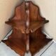 Pair of vintage corner shelves