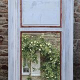 Large 18th-century Directoire trumeau, fireplace mirror