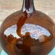 Demijohn brown lady amber jeanne 19th