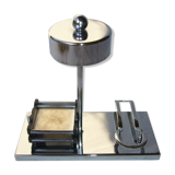 Chrome metal pipe art deco door