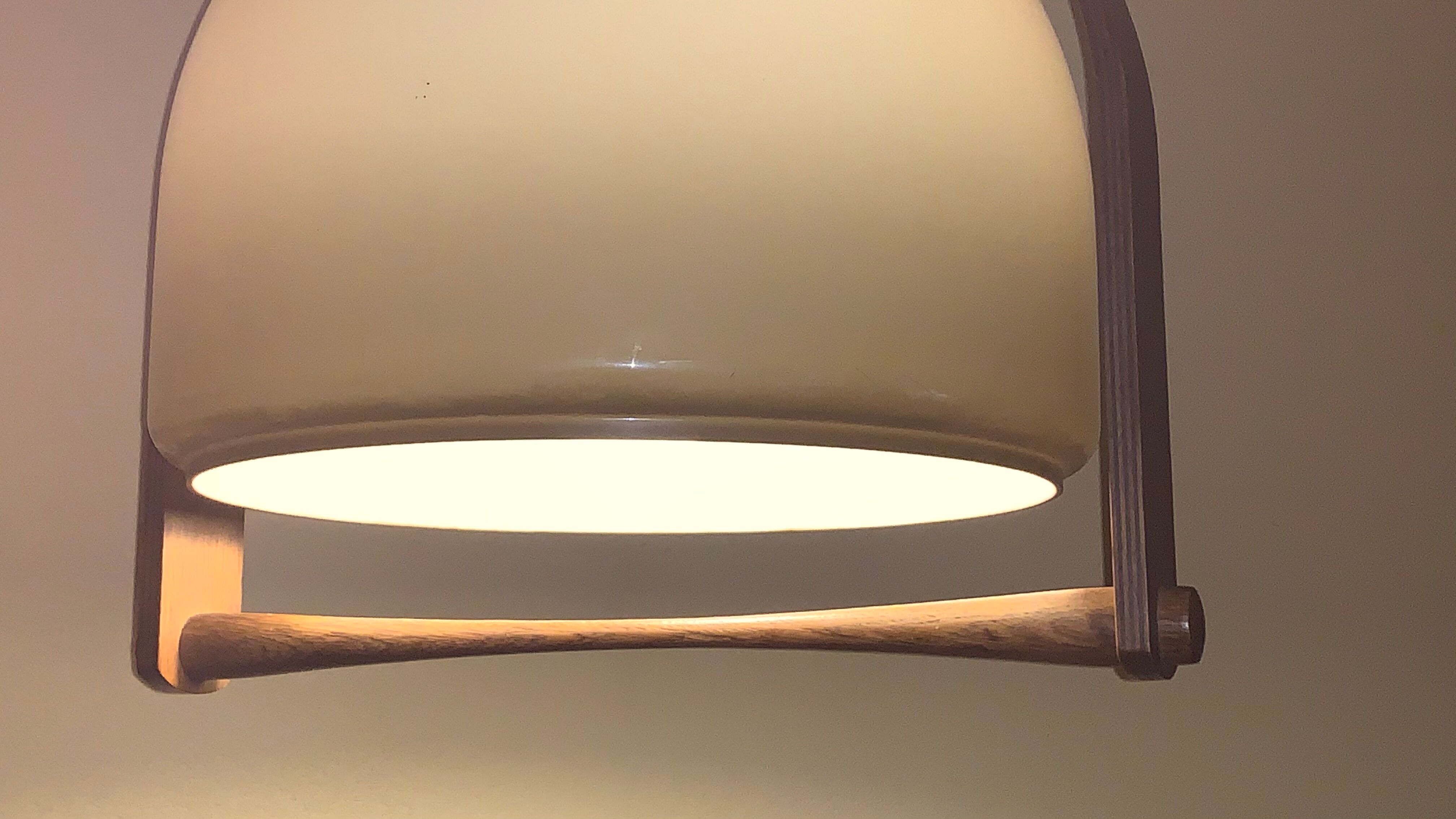 Temde Leuchten pendant lamp lucid and vintage teak