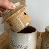Antique stoneware spice pots