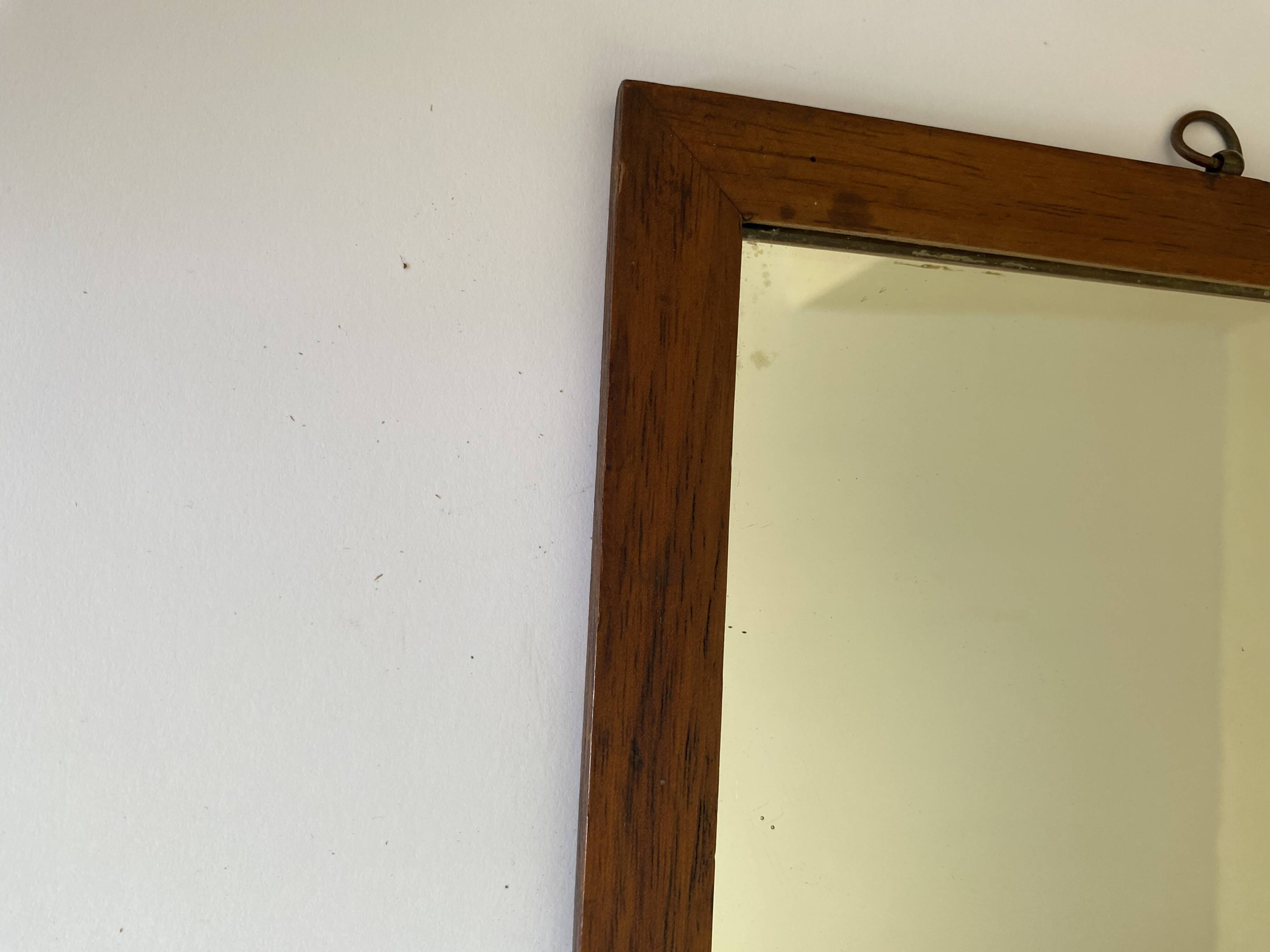 Miroir bois style Amish, 25x30 cm