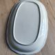 Vintage oval serving platter in white porcelain