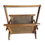 Rattan magazine holder