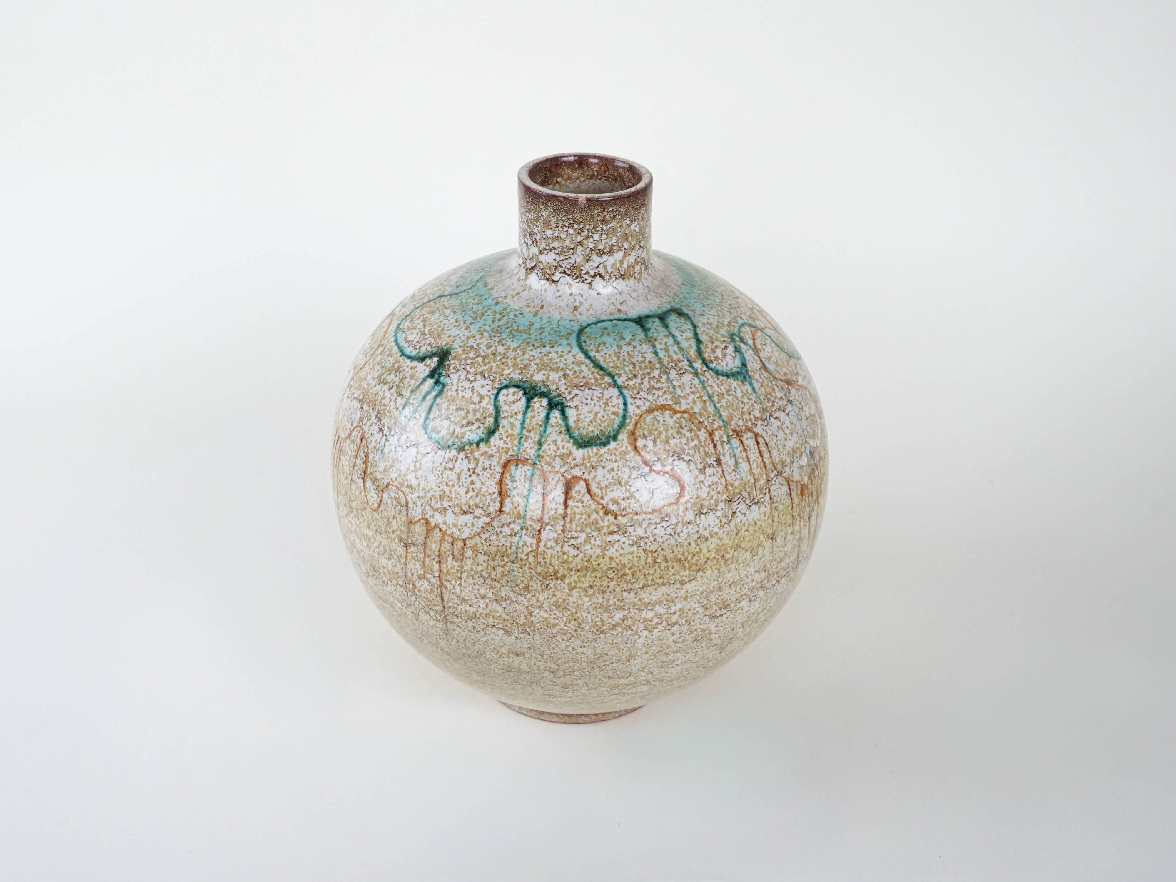 Ceramic vase, Italian design, 1960s, manufactured in Italy