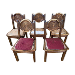 Série de 5 chaises Etienne