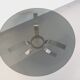 Vintage round coffee table in glass, chromed metal and black metal Space Age style of the 70s