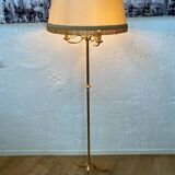 Tripod floor lamp in gold metal