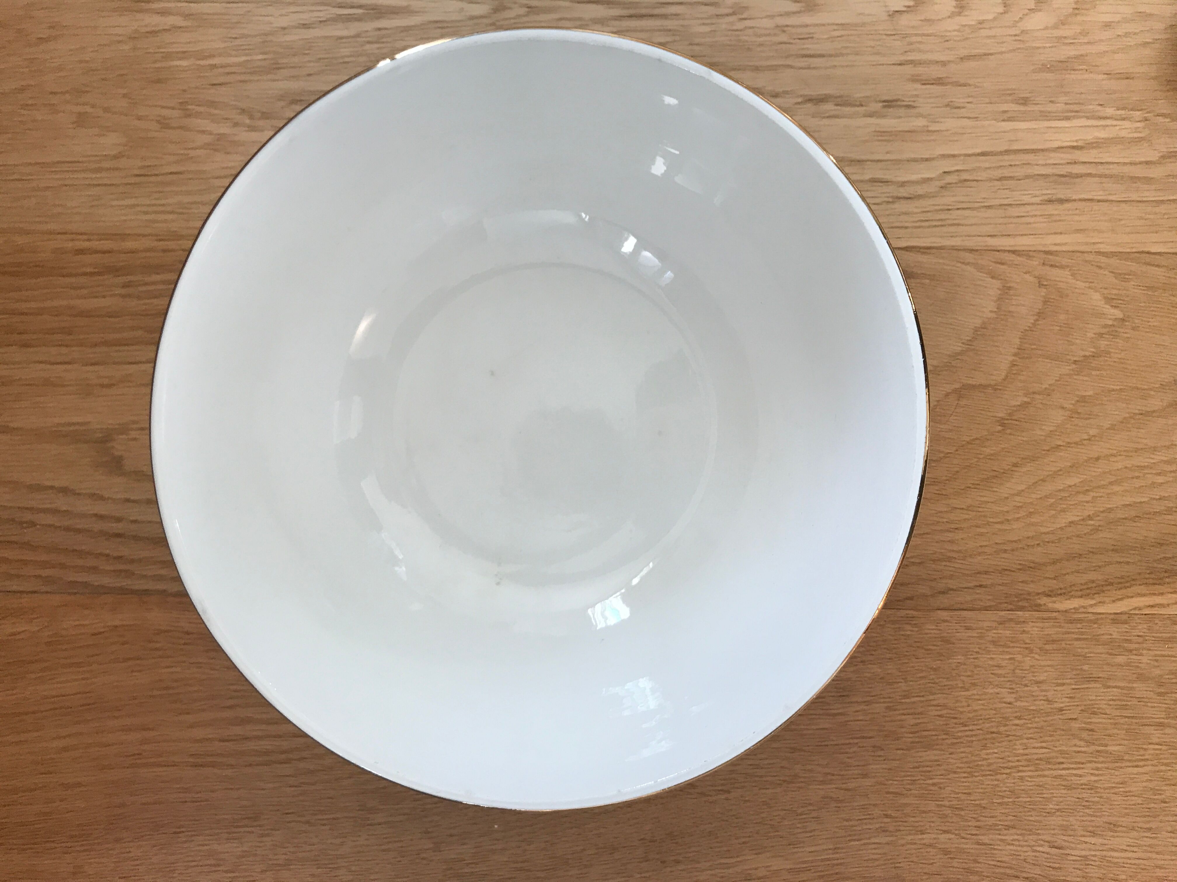 Sarreguemines salad bowl with Richemond decoration