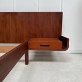 Lit 2 places  scandinave en teck