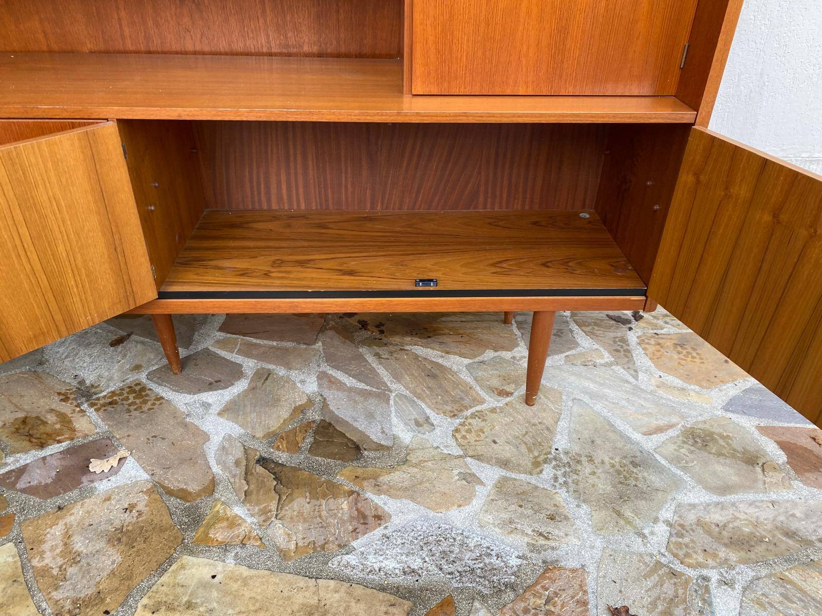 Living Scandinavian teak sideboard, 1950s