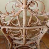 Fauteuil Peacock rotin