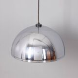 Adjustable wall lamp vintage 70s chromed metal italian design
