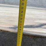 Table basse en laiton doré avec plateau en onyx