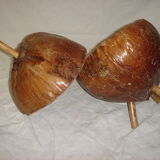 Ice bucket, naturalized coconut from 1970