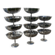 11 stainless steel cups / bowls 1970