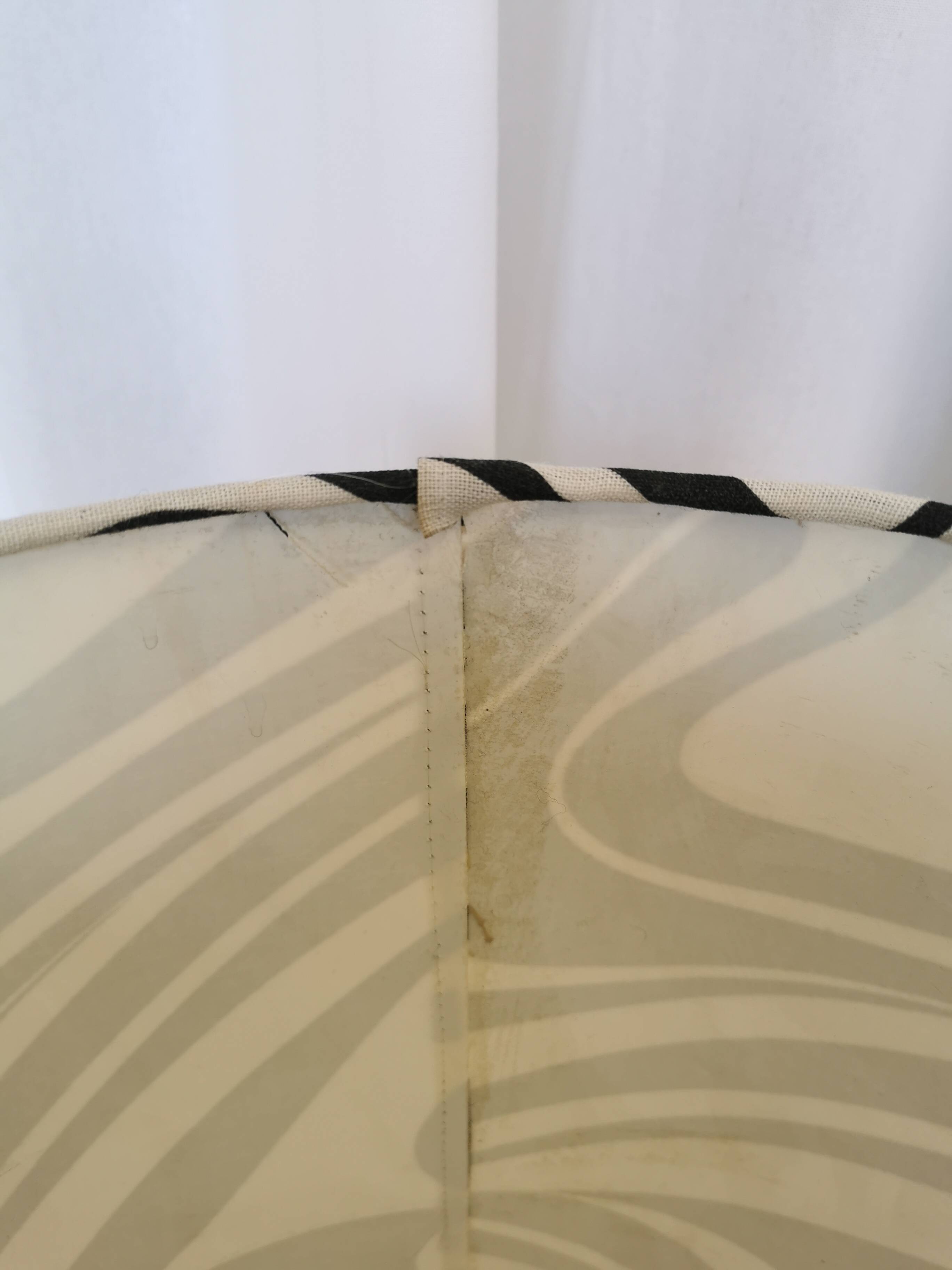 Vintage Dumler & Breiden Floor Lamp: German Pop Art Zebra Shade