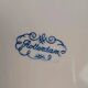 Set of 6 antique flat plates Rotterdam blue windmill design.