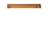 Vintage mirror 1950 in honeycomb-style carved wood
